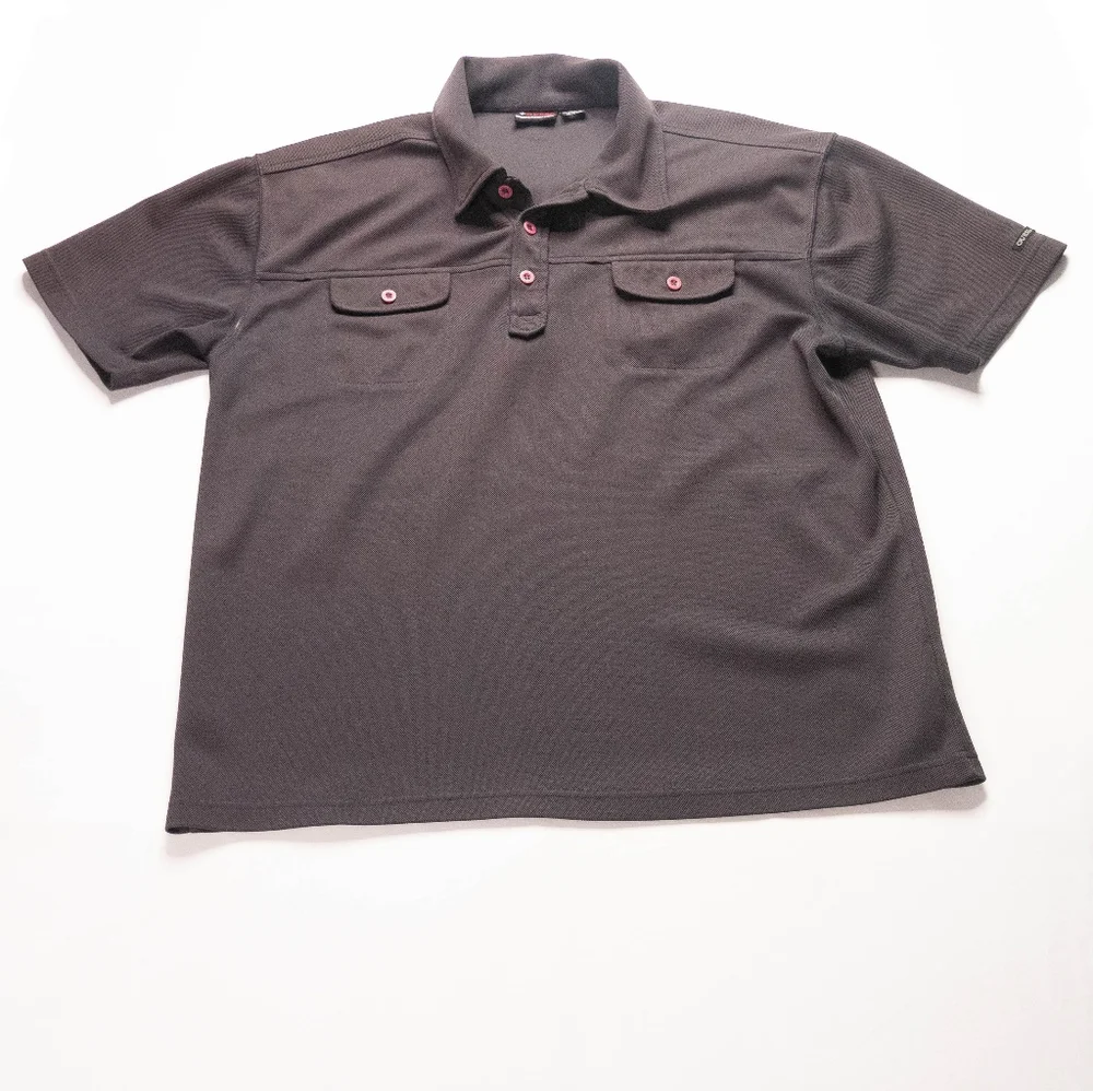 Guess Jeans USA Mens 2XL XXL Black Short Sleeve Polo Shirt - Picture 1 of 12